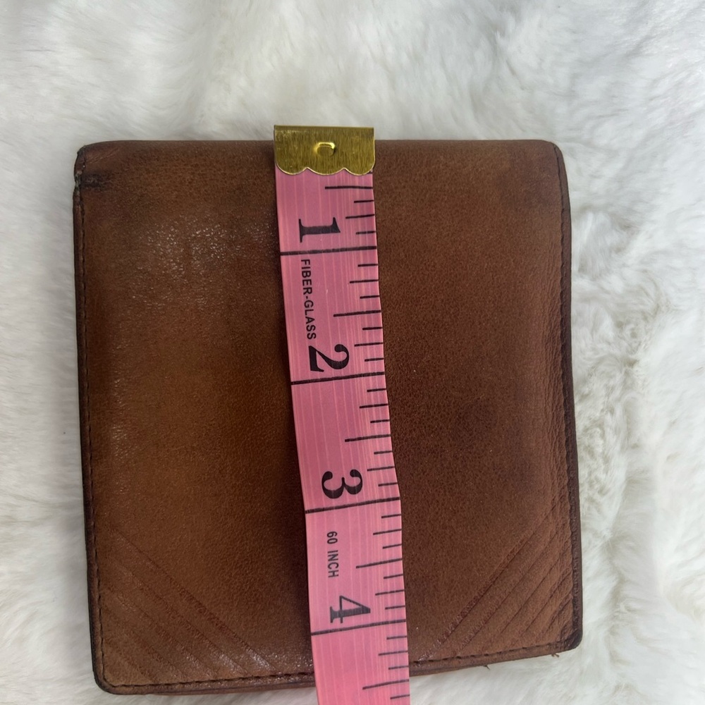 Yves Saint Laurent Tan/Brown Leather Wallet - Picture 13 of 14